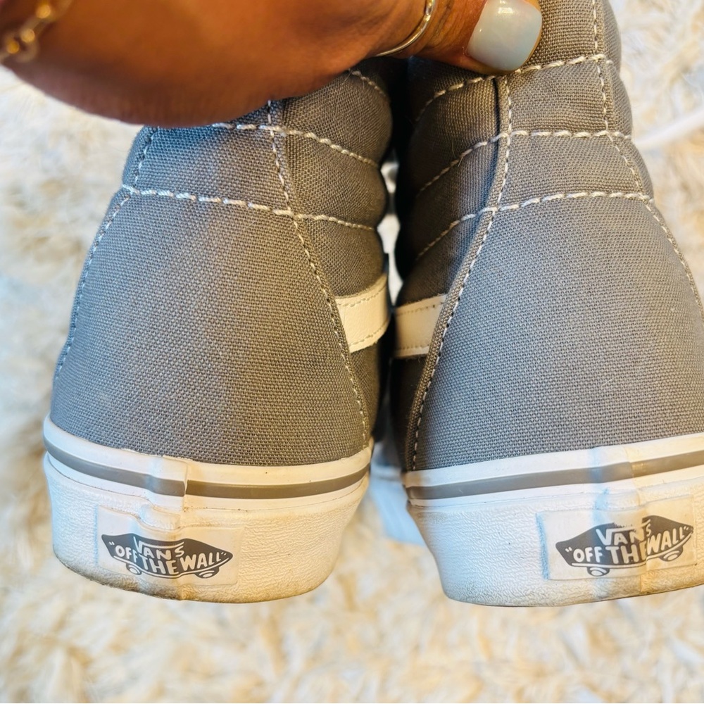 Vans White and Gray High-Tops - Picture 4 of 5